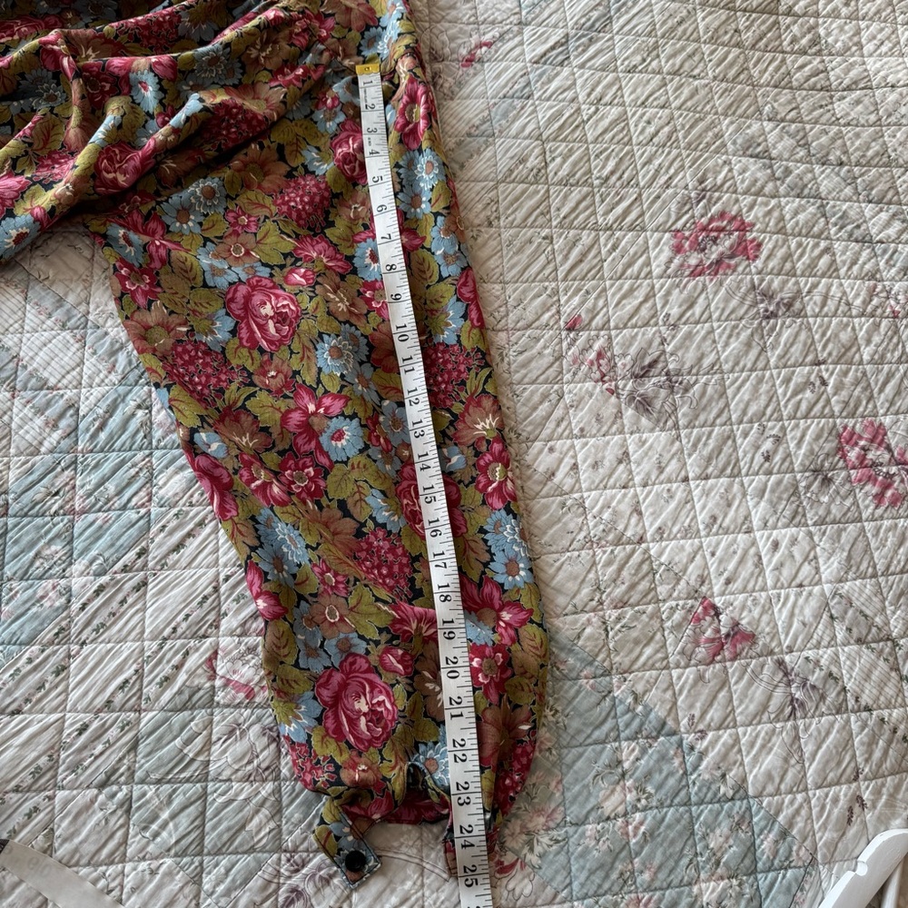 Vintage 70s Simon Chang Floral Prairie Dress Mini Cottagecore Boho Romantic - Picture 11 of 11